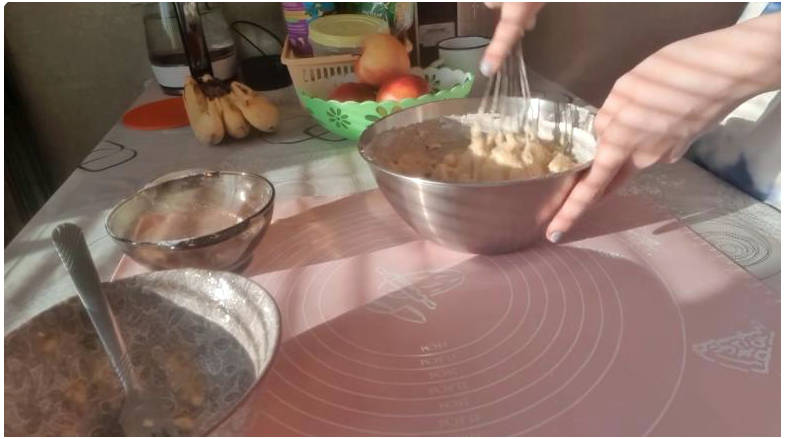 Банановые вафли в мультипекаре Редмонд