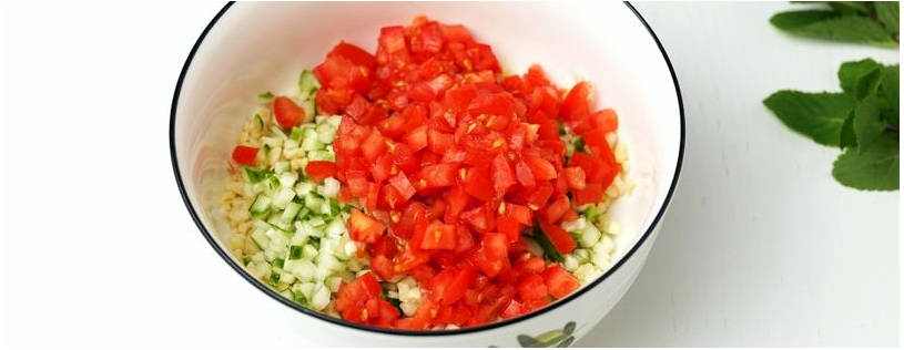 Арабский салат с булгуром и зеленью
