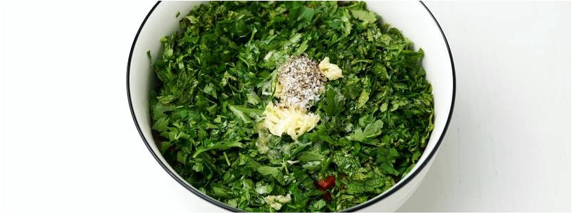 Арабский салат с булгуром и зеленью