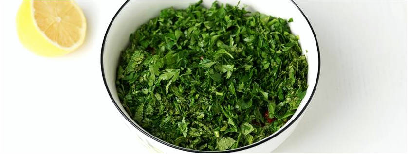 Арабский салат с булгуром и зеленью