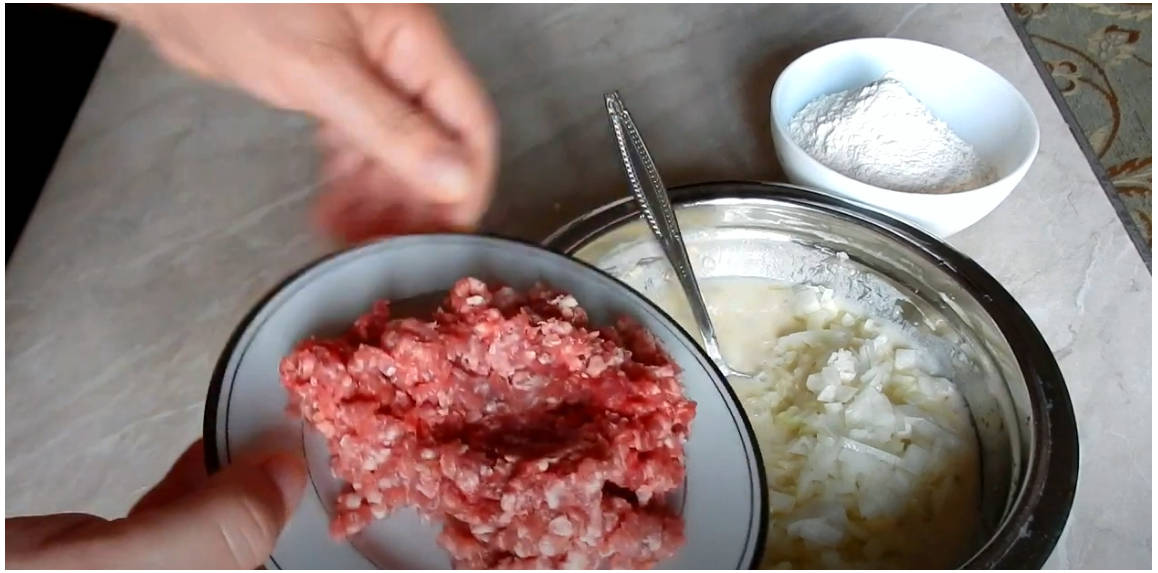 Вафли с фаршем в вафельнице