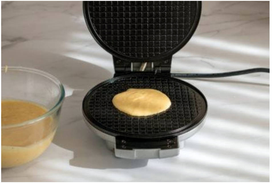 Вафли со сгущёнкой в вафельнице