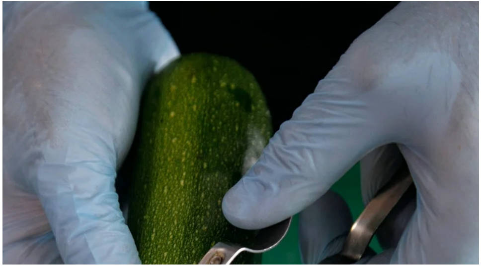 Вафли из цукини в вафельнице