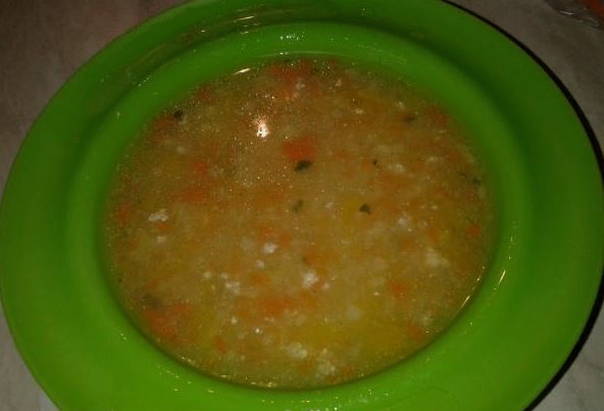Суп с фрикадельками для малышей до года