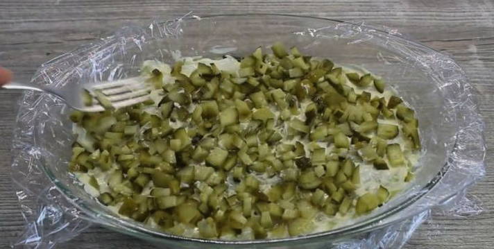 Салат «Грибная поляна» с шампиньонами