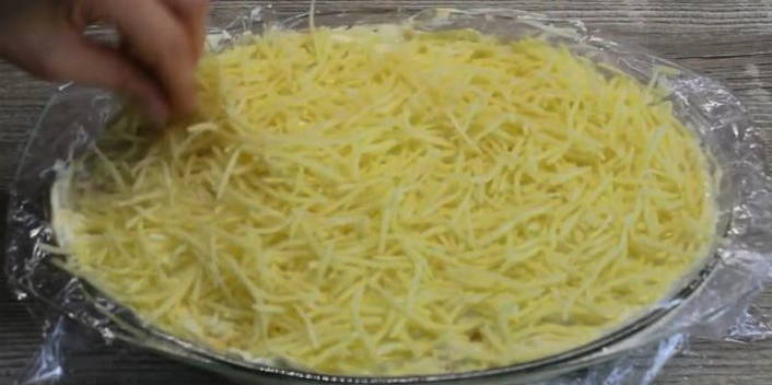 Салат «Грибная поляна» с шампиньонами