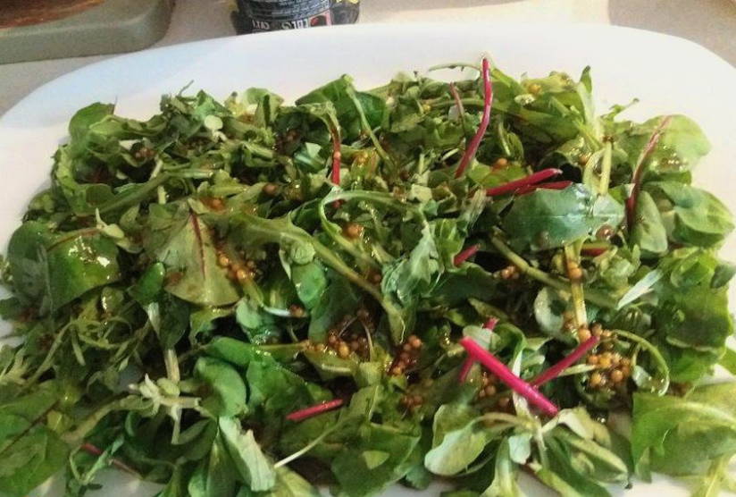 Греческий салат с творожным сыром