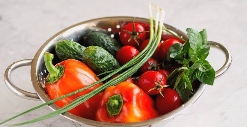 Греческий салат с морепродуктами