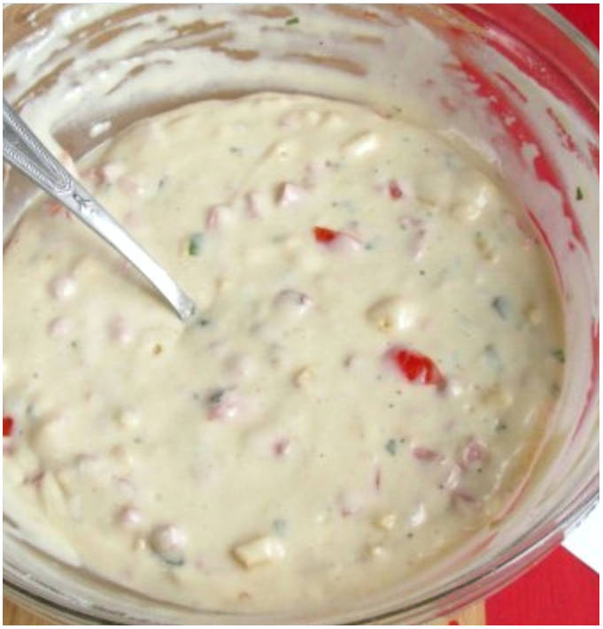 Вафли-пицца в вафельнице