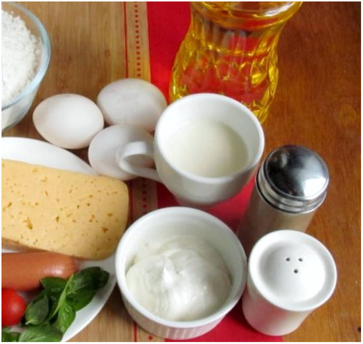 Вафли-пицца в вафельнице