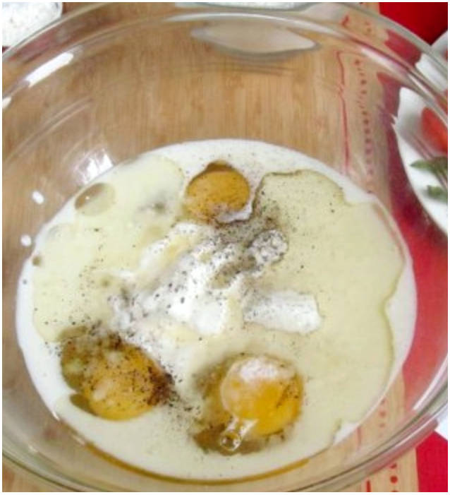 Вафли-пицца в вафельнице