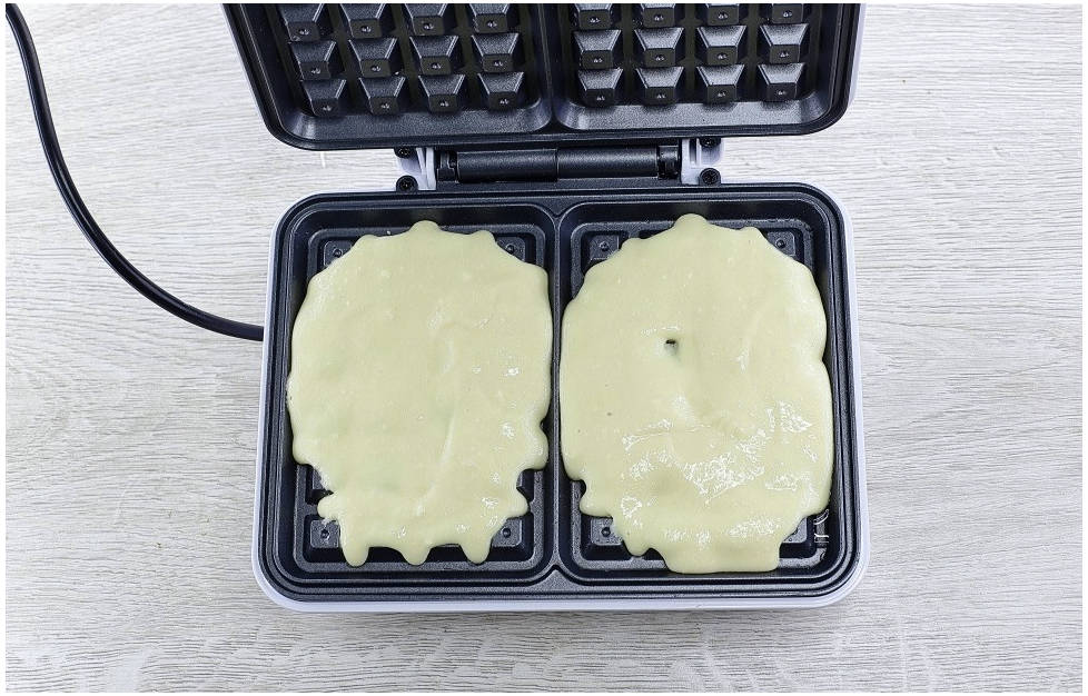 Вафли из творога в вафельнице