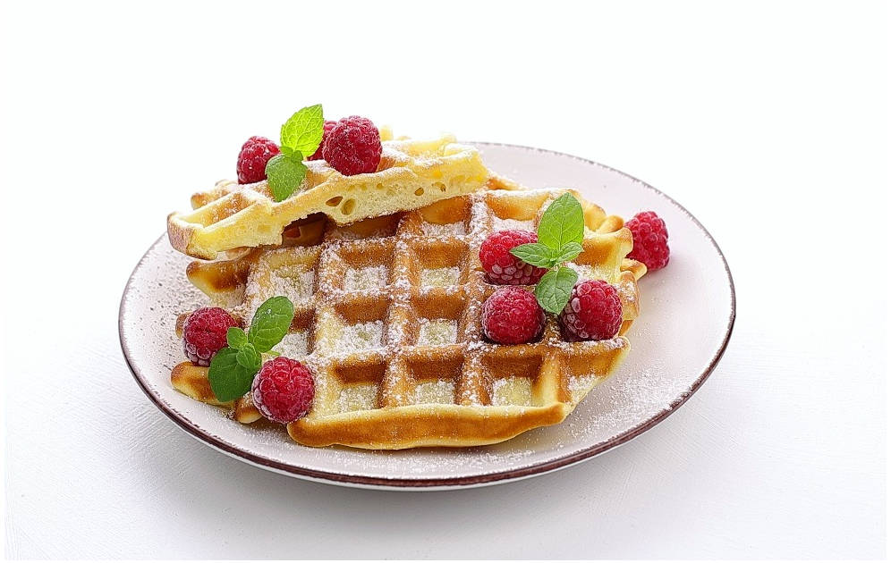 Вафли из творога в вафельнице