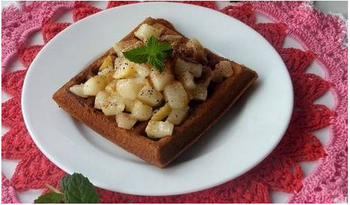 Гречневые вафли в вафельнице