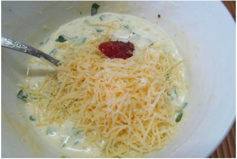 Вафли с ветчиной и сыром