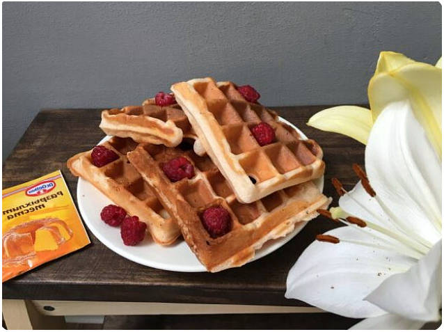 Вафли на йогурте