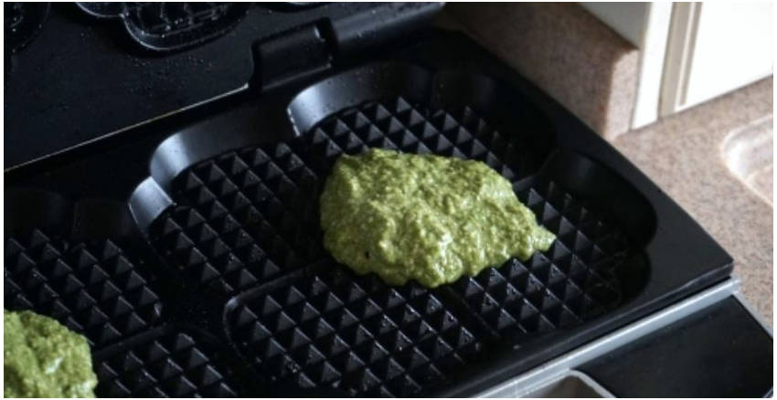 Шпинатные вафли