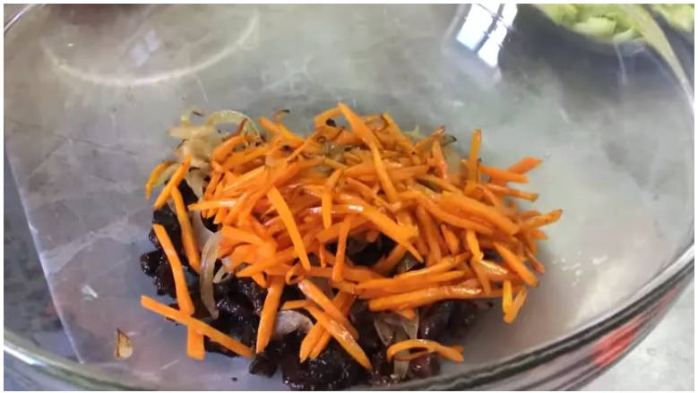 Горячий салат с мясом