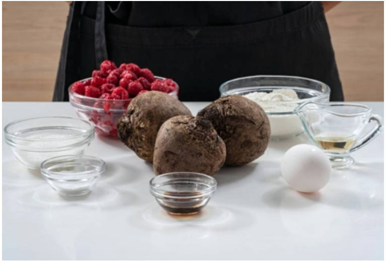 Свекольные вафли в вафельнице