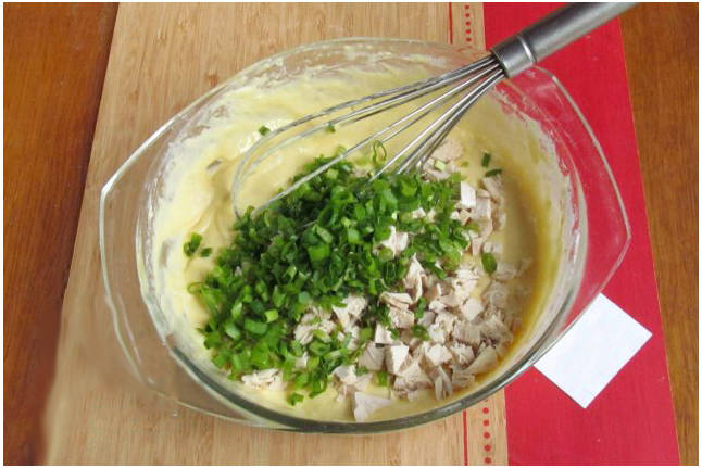 Вафли из курицы в вафельнице