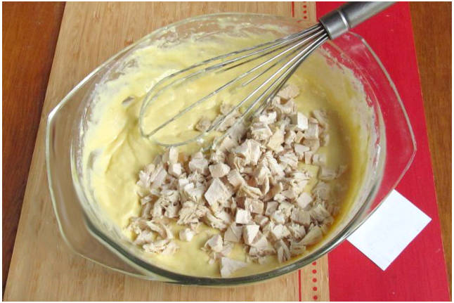 Вафли из курицы в вафельнице