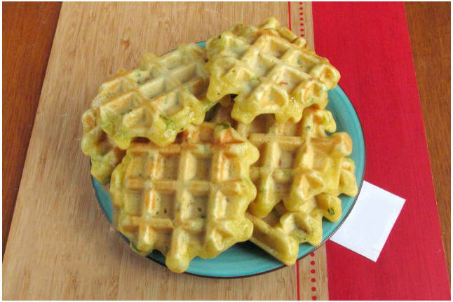 Вафли из курицы в вафельнице