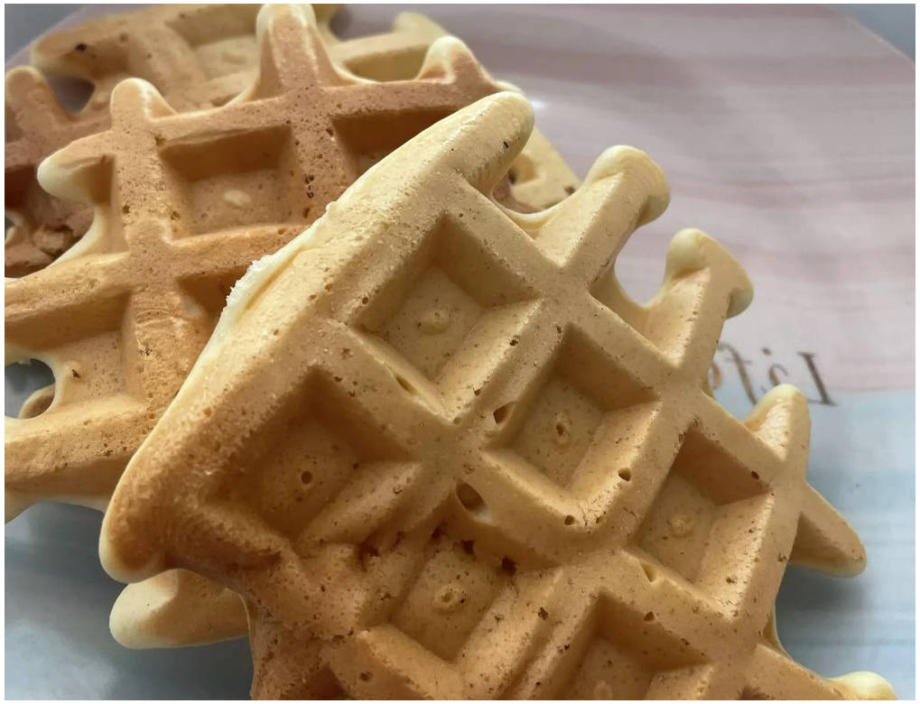 Вафли на ряженке в вафельнице