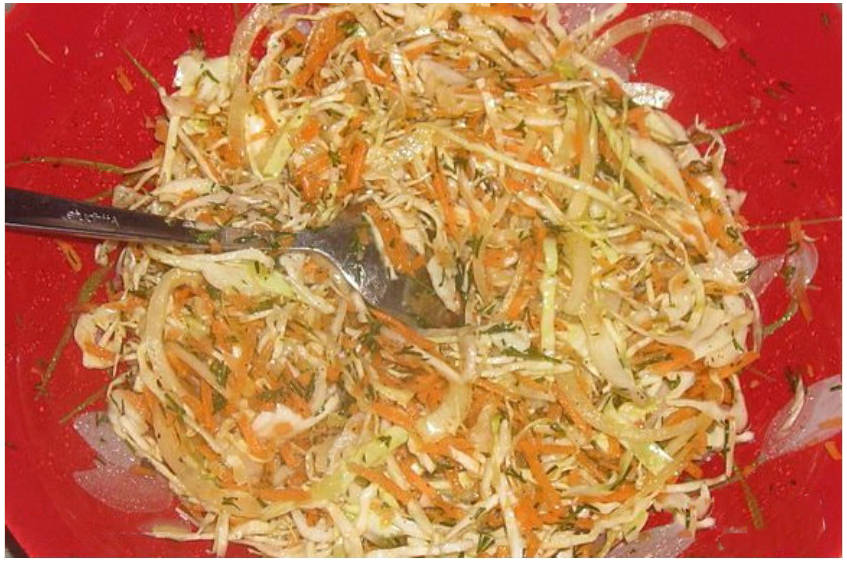 Витаминный салат с уксусом Витаминный салат с уксусом