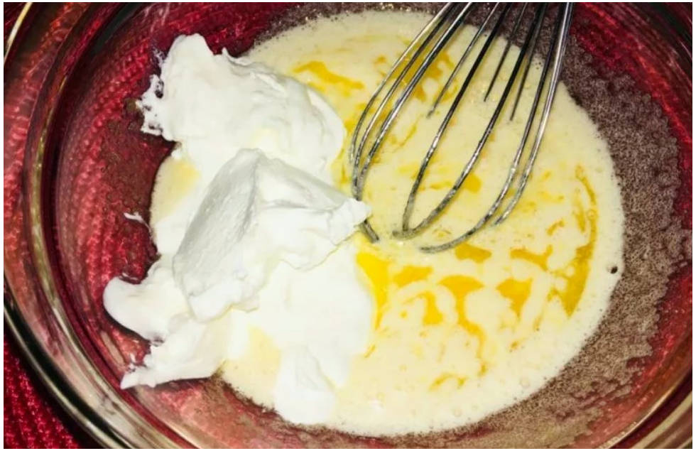 Вафли на сметане в вафельнице