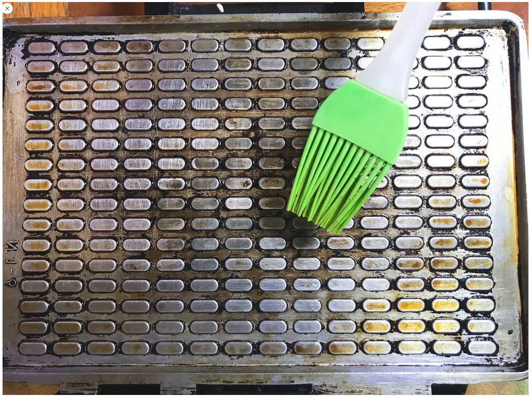 Классические вафли в советской вафельнице