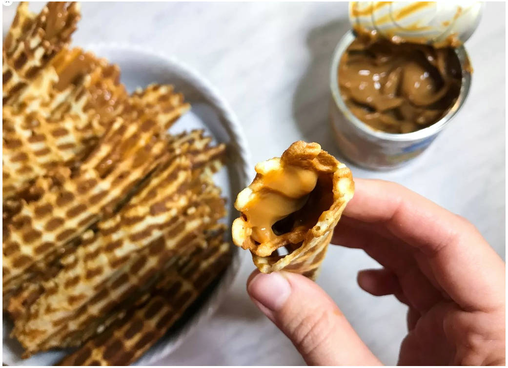 Классические вафли в советской вафельнице