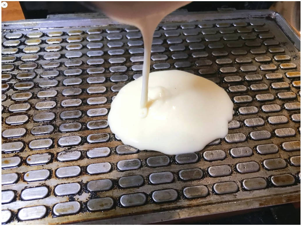 Классические вафли в советской вафельнице