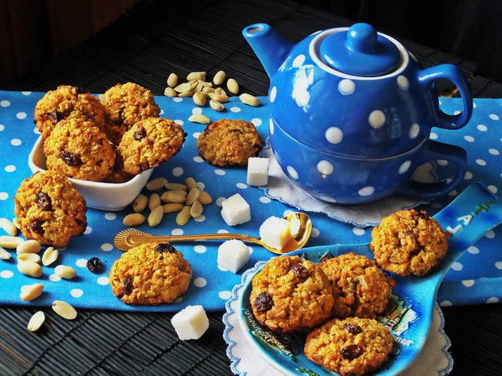 Овсяное печенье без сахара и муки