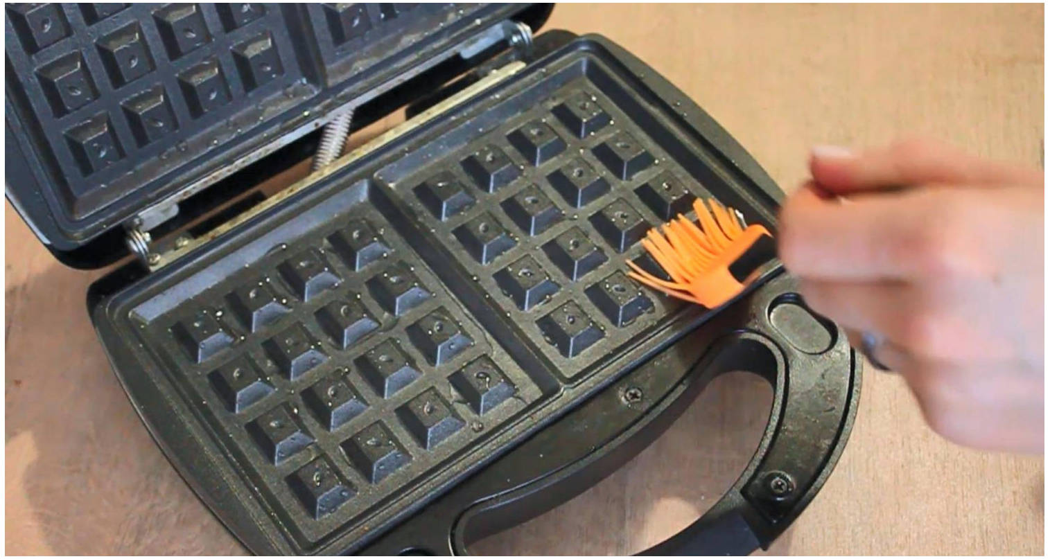 Вафли без яиц в вафельнице