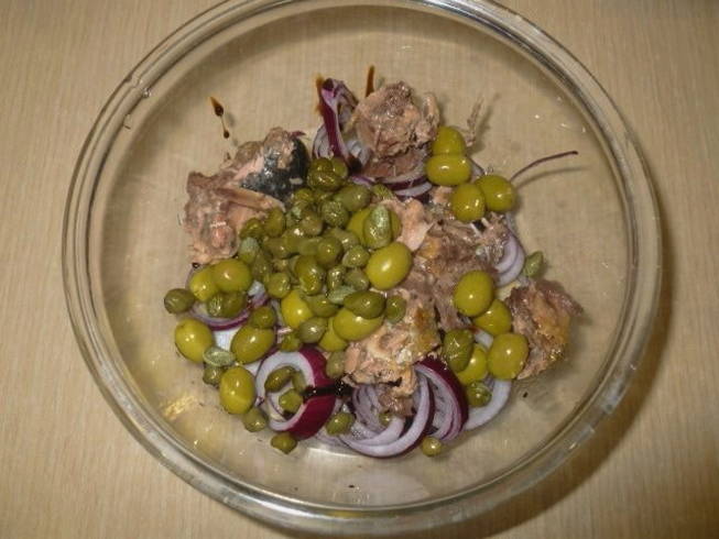 Итальянский салат с фасолью