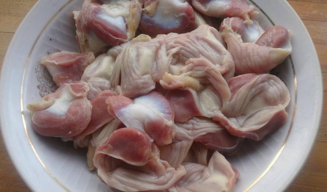 Маринованные куриные желудки в соевом соусе