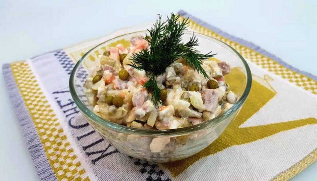 Зимний салат с мясом говядины