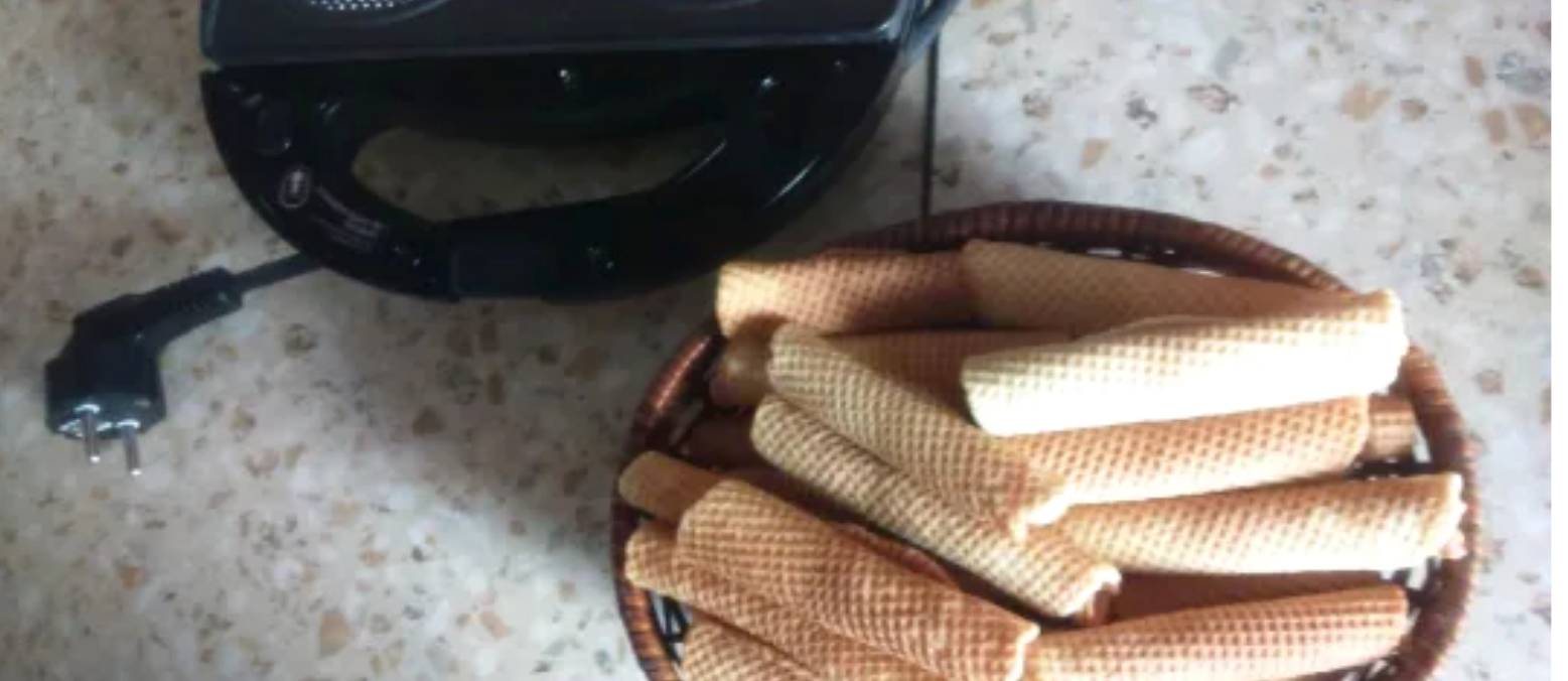 Тонкие вафли в мультипекаре