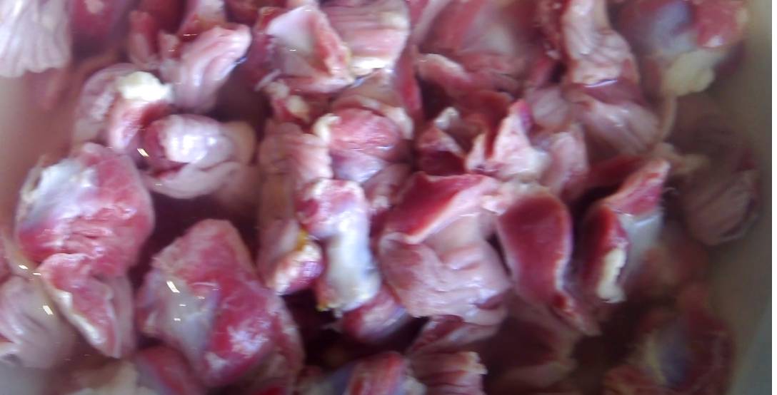 Копчёные желудки куриные