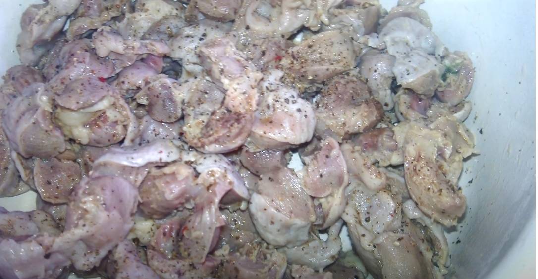 Копчёные желудки куриные