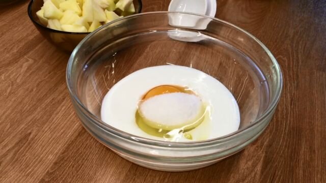 Печенье на кефире с яблоками