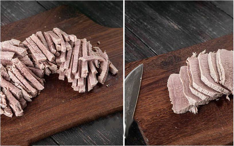 Грузинский салат с говядиной и болгарским перцем без майонеза