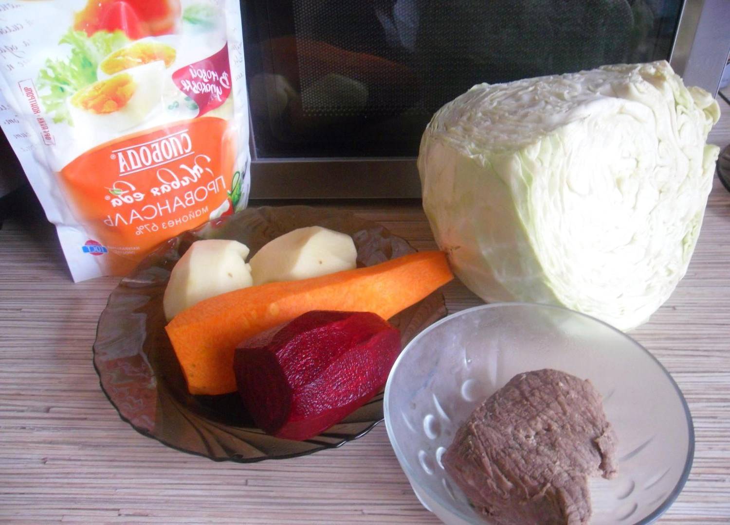 Салат «Козел в огороде» с мясом классический