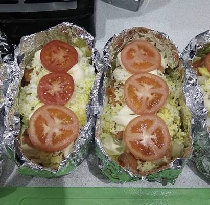 Форель с картошкой в фольге в духовке
