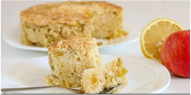 Веганская шарлотка с яблоками