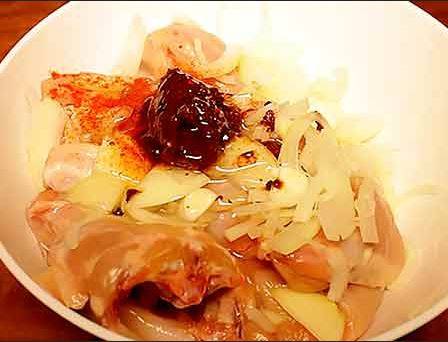Гречка с курицей в мультиварке Редмонд