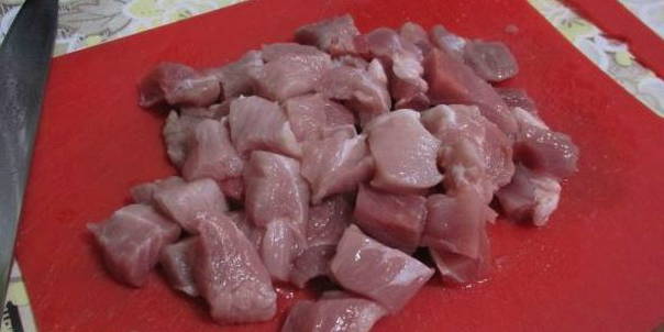 Мясной салат с корейской морковью