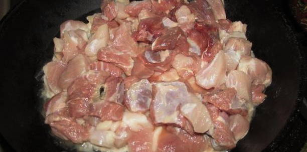 Мясной салат с корейской морковью