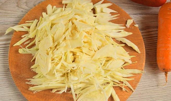 Капуста с курицей в рукаве для запекания в духовке