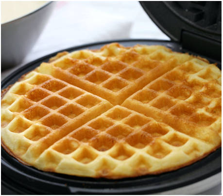 Банановые вафли для детей в вафельнице